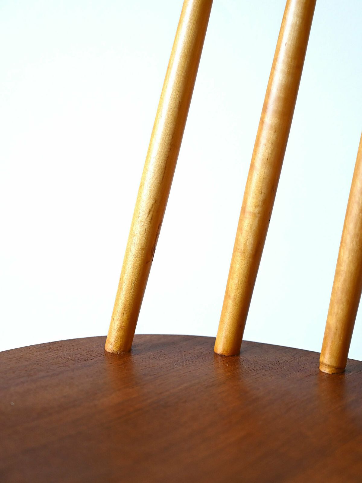 1960s ‘Pinnstol’ Swedish Chair – Teak Seat And Beech Structure photo for sale