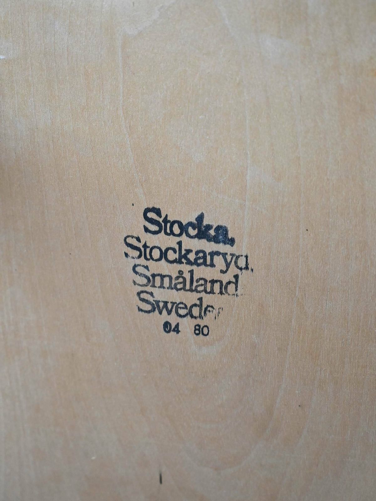 1960s ‘Pinnstol’ Swedish Chair – Teak Seat And Beech Structure photo vintage