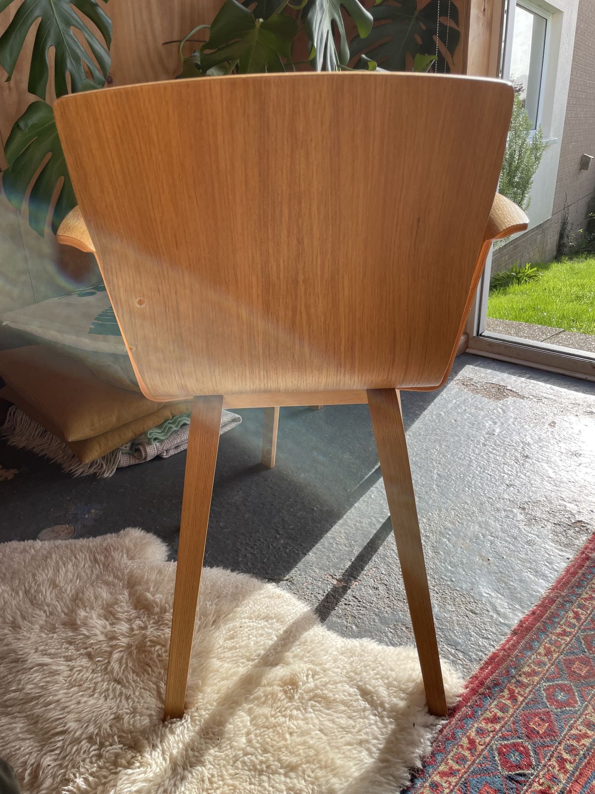 The Butterfly Armchair In Oak, Made In Denmark, Designed By Niels Gammelgaard photo furniture