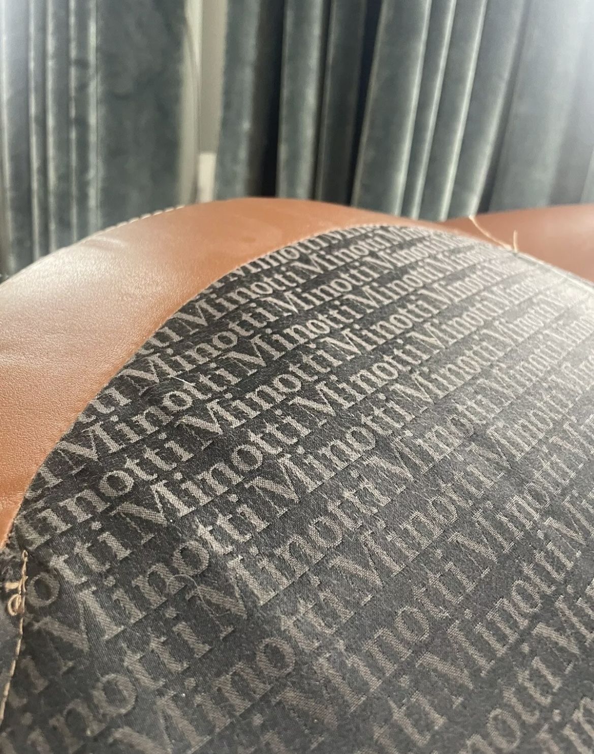 Minotti 'Capri Base Armchair" In Tobacco Leather   Rrp £3000 photo buy