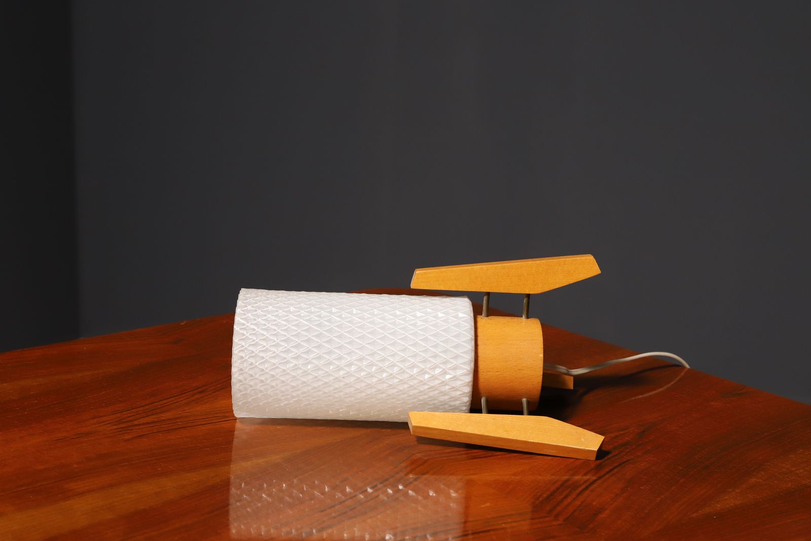 Mid Century Rocket Desk Lamp By Drevo Humpolec, Czechoslovakia, 1960´S photo for sale