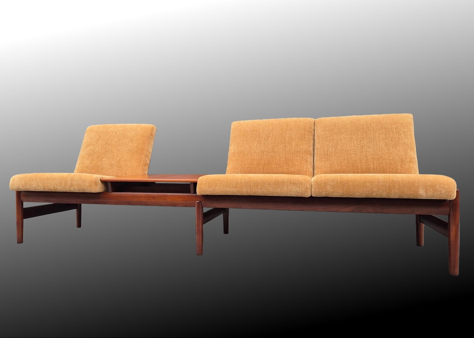 Teakwood Sofa Saga By Gunnar Sørlie, Scandinavian Mid Century 1960s photo Furniture