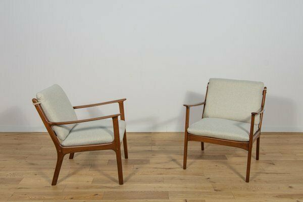 Pj112 Armchairs By Ole Wanscher For Poul Jeppesens, Denmark, 1960s, Set Of 2 photo furniture