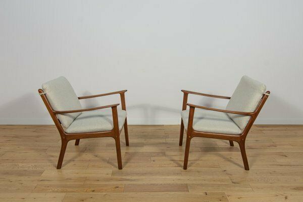 Pj112 Armchairs By Ole Wanscher For Poul Jeppesens, Denmark, 1960s, Set Of 2 photo 3033.0