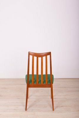 Fabric And Teak Dining Chairs By Leslie Dandy For G Plan, 1960s, Set Of 4 photo vintage