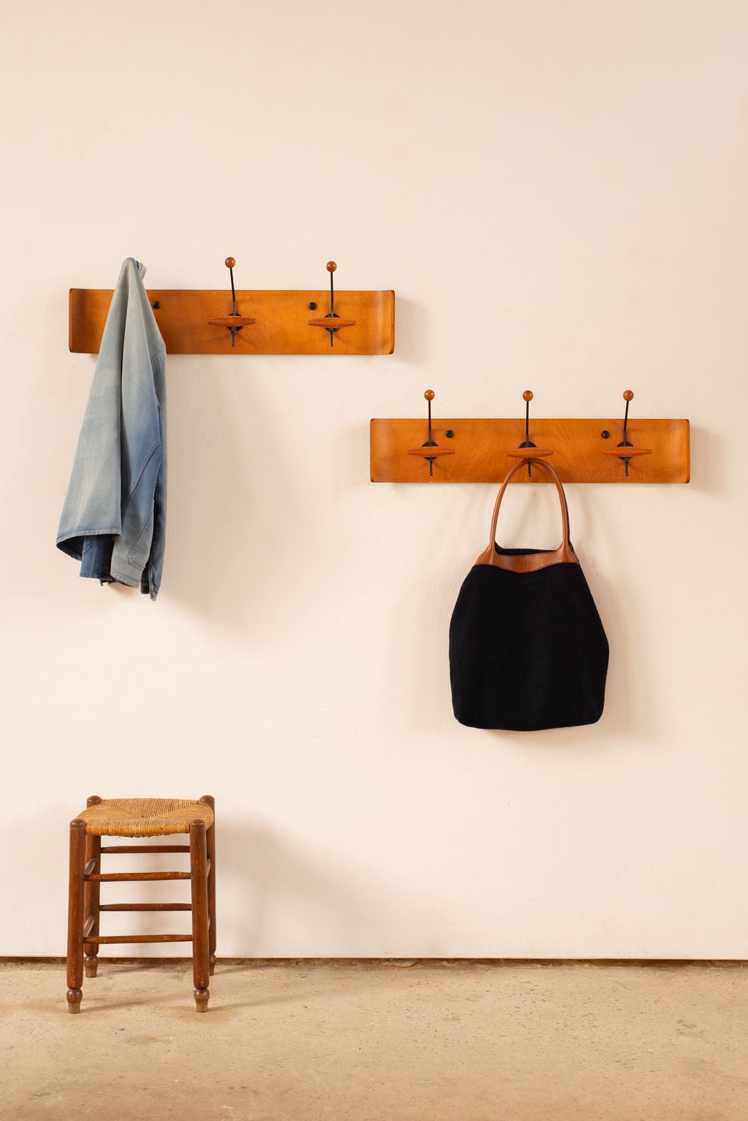 Mid Century Wood & Metal Coat Hook (Individually Priced)