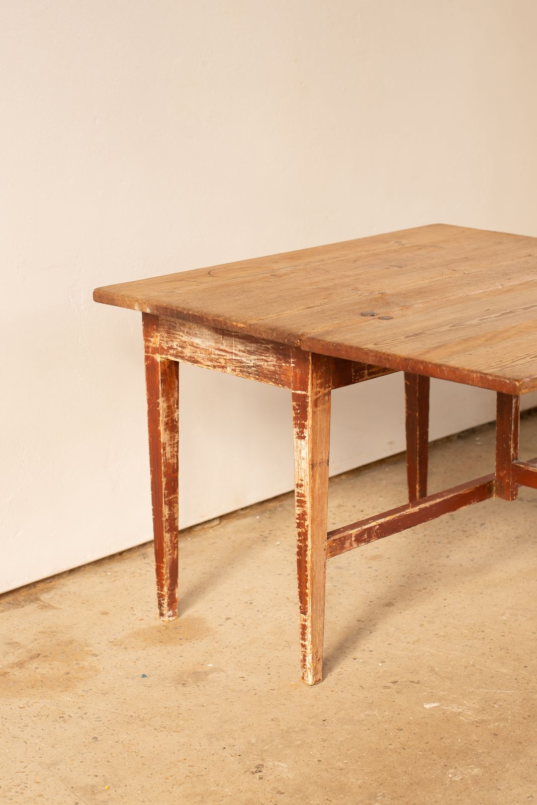 19th Century Swedish Slagbord Table With Original Painted Finish photo vintage