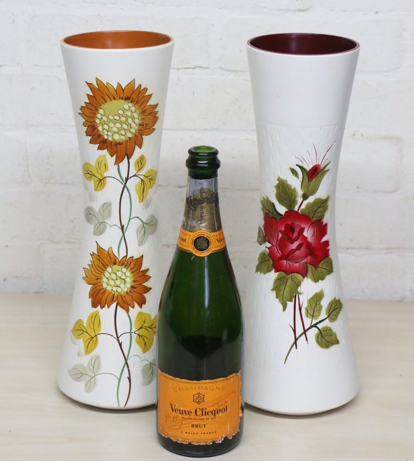 Two Large Ellgreave Vases 1960's Ceramic Mid Century Modern Kitsch  Vgc For Age photo furniture
