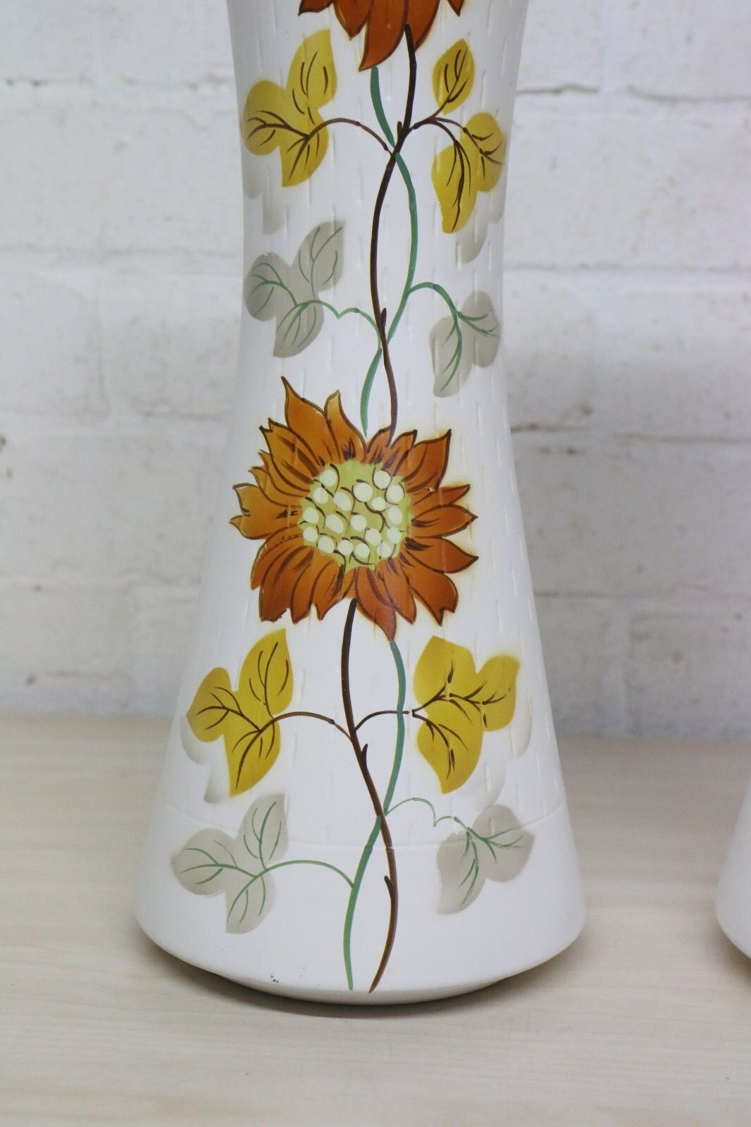 Home Decor Two Large Ellgreave Vases 1960's Ceramic Mid Century Modern Kitsch  Vgc For Age photo