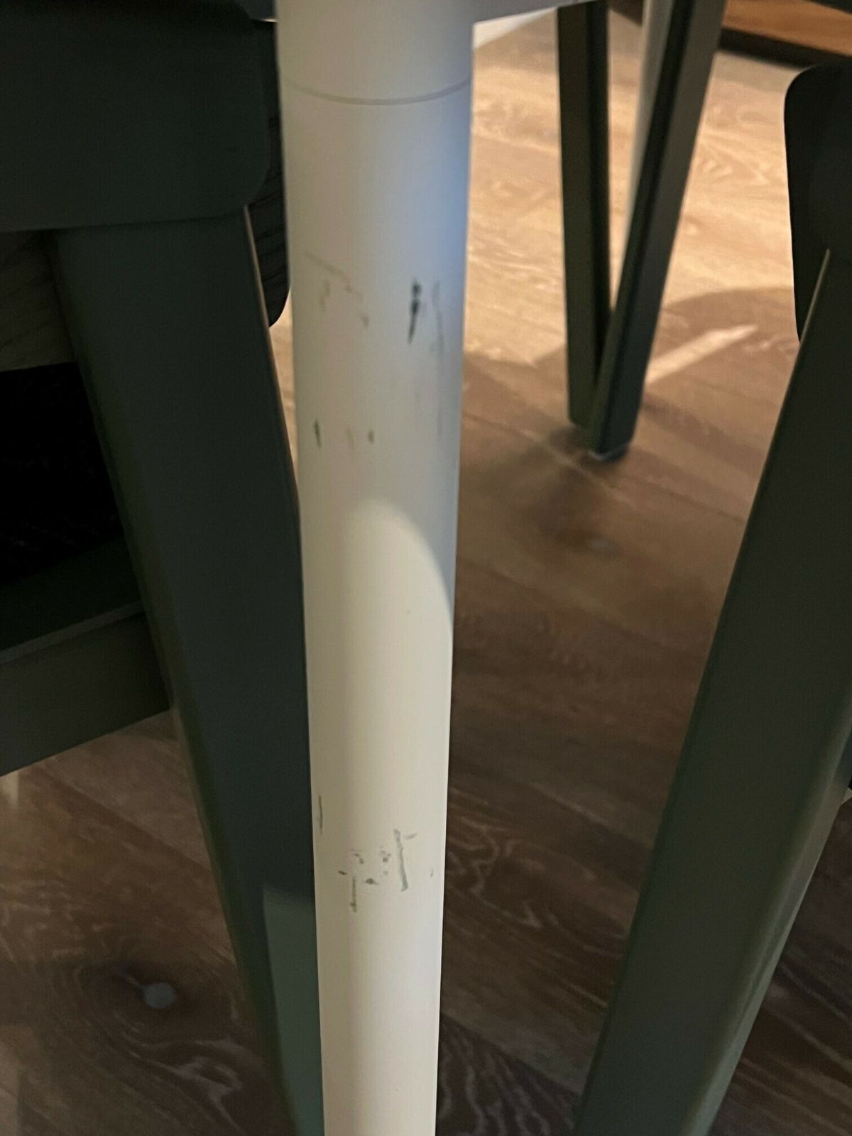 Muuto Base Table (Round 110 Cm), Laminate With Plywood Edges, White Retails £1.2k photo for sale
