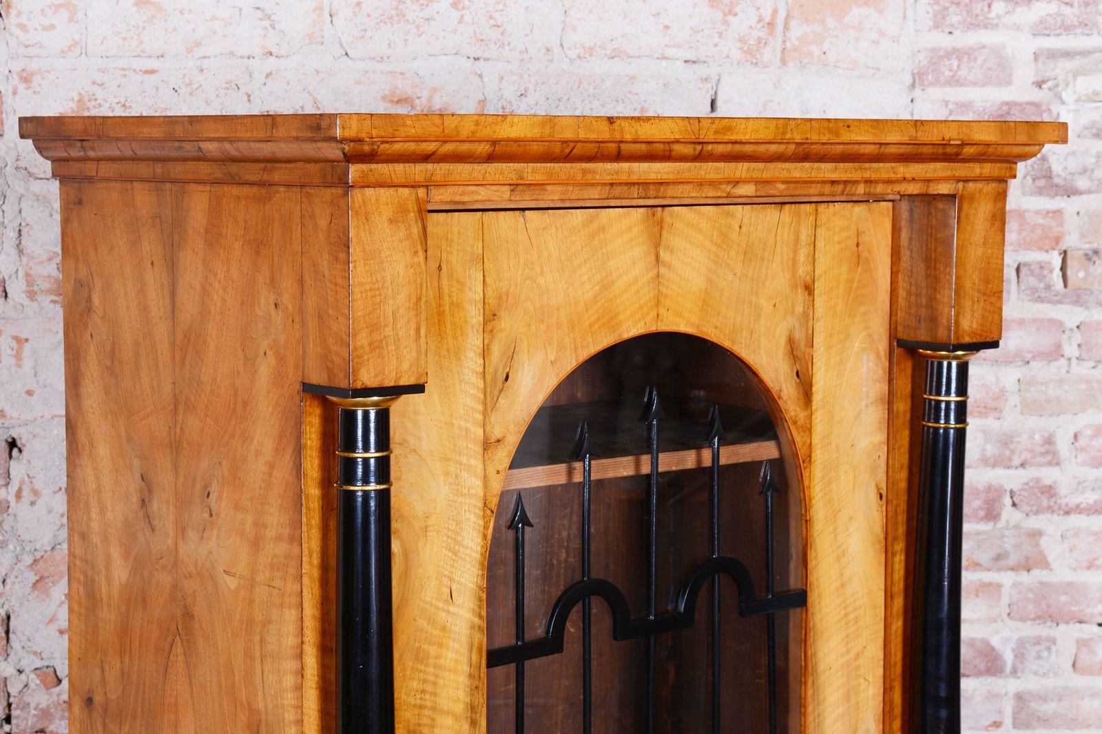 photo for sale Restored Biedermeier Display Cabinet, Walnut, Glass, 1820s, Austria