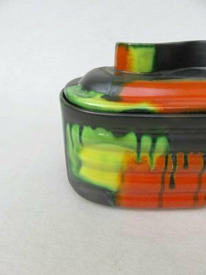 photo for sale Art Deco Pastry Tin In Ceramic By Ziegler Schaffhausen, 1920s
