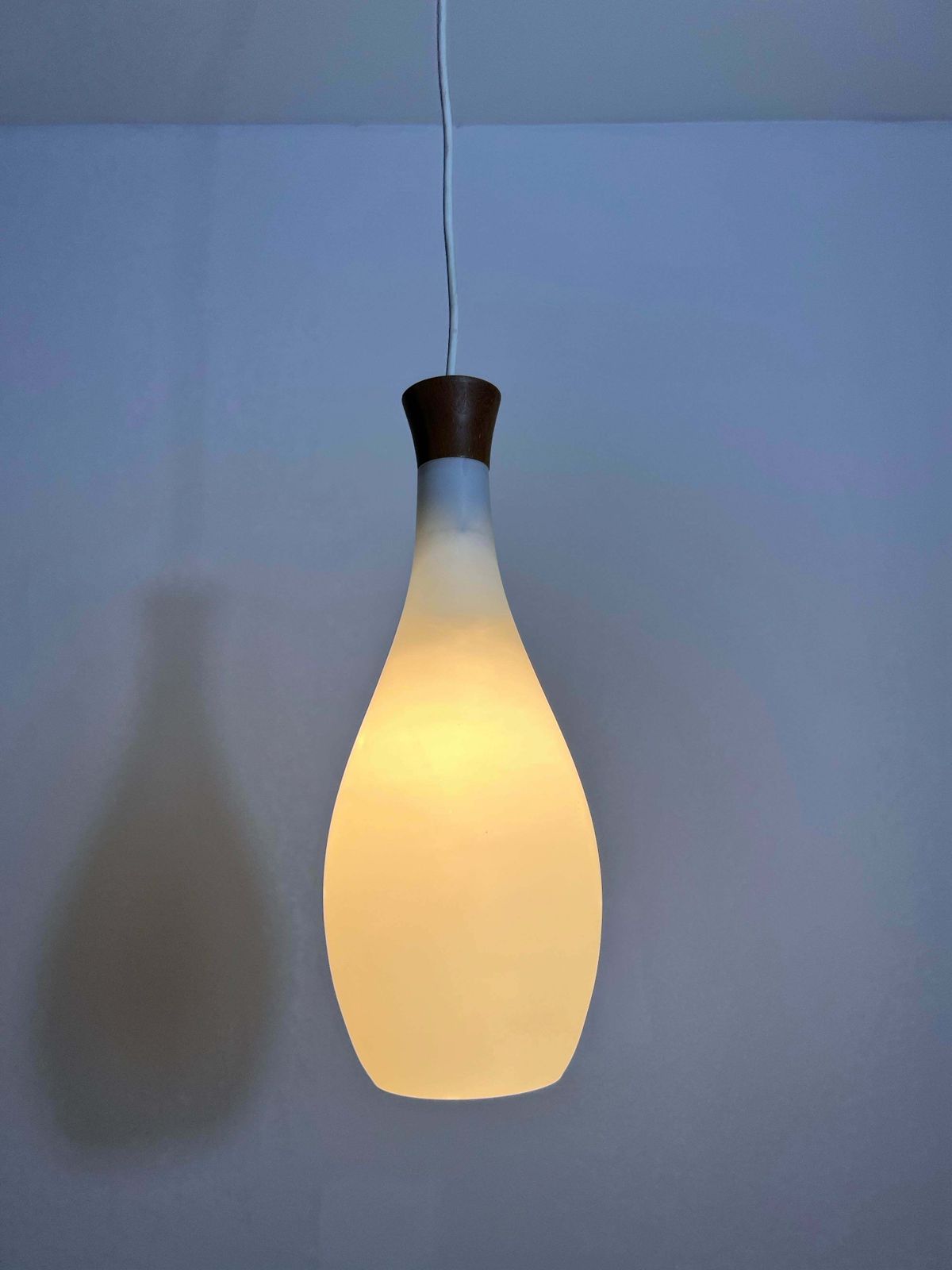 photo furniture Teak And Opal Glass Pendant Lamp By Uno & östen Kristiansson For Luxus Sweden