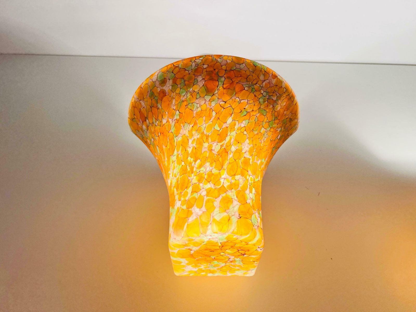Pair Of Mosaic Glass Wall Lamps By Peill & Putzler, 1960s, Germany photo Lighting