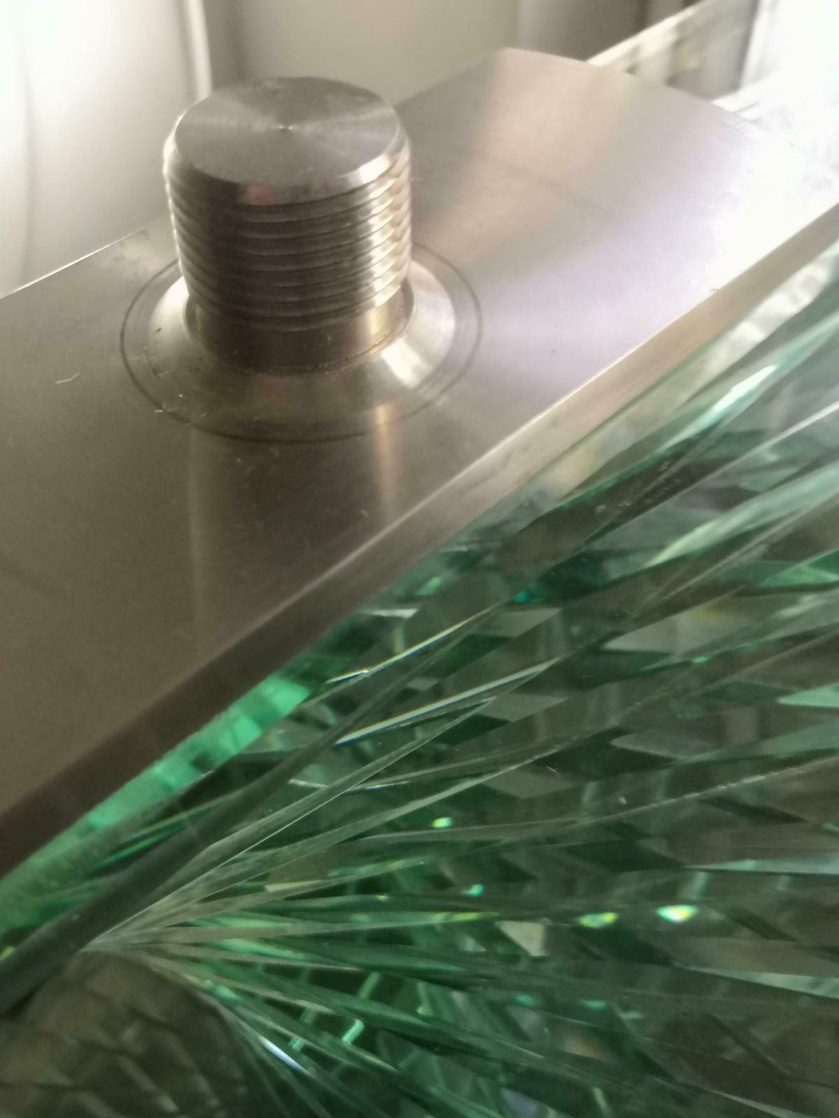 1980s Retro Glass Spiral Helix Dining Table In The Style Of Danny Lane photo buy
