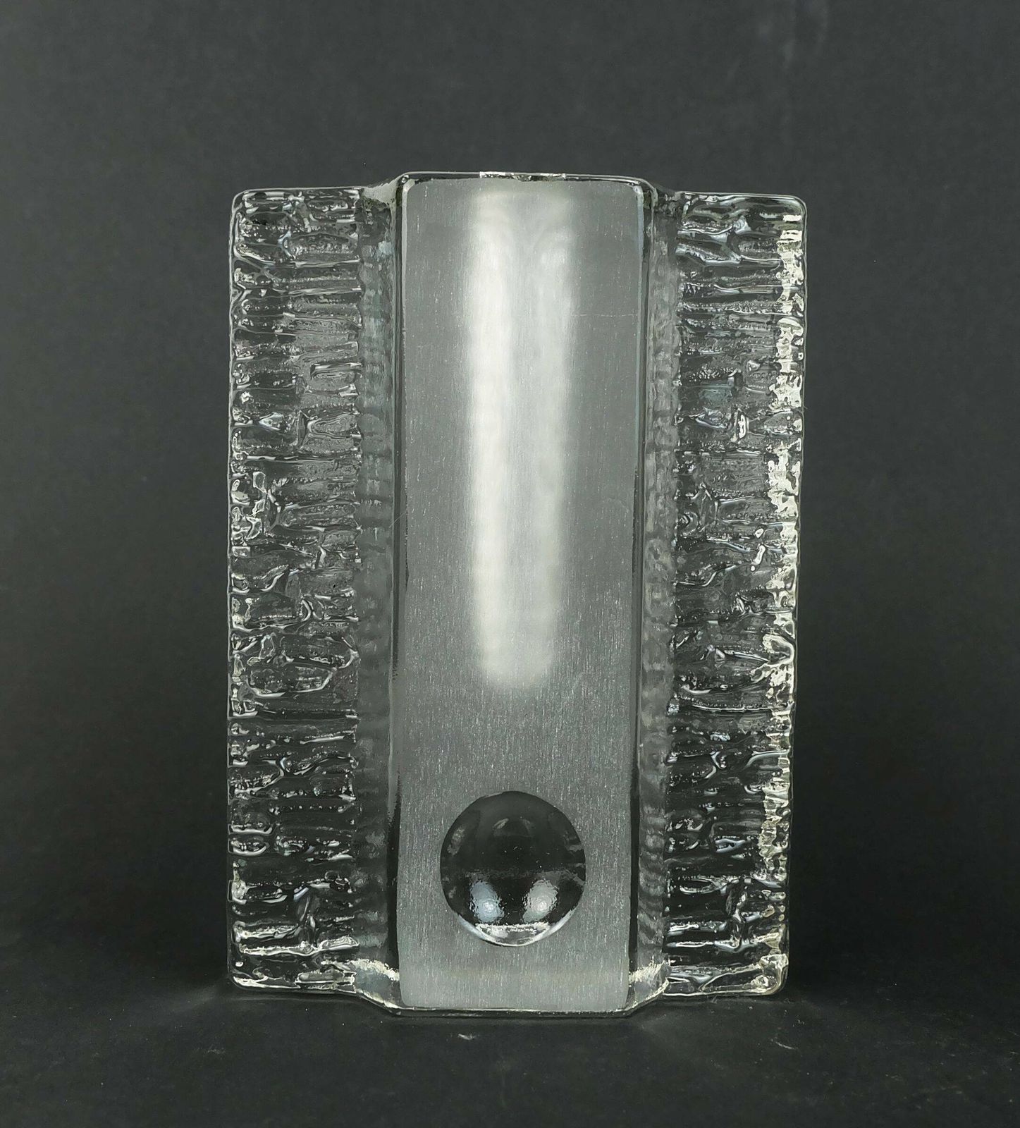 Set Of 2 Solifleur Block Vases Walther Glas 60s 70s Op Art Arrangement Vases photo Home Decor