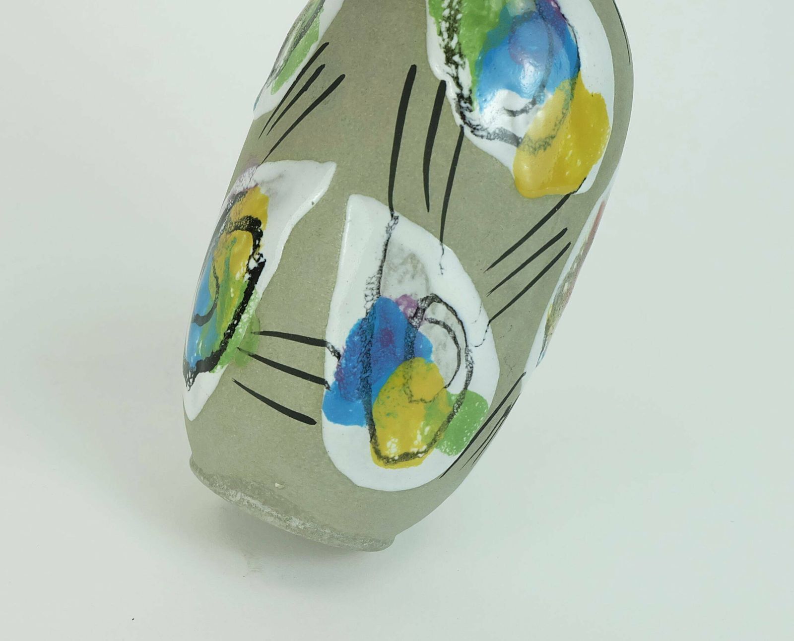 West German Mid Century Vase Bay Keramik Decor 'Delhi' Model 604 14 Early 1960s photo vinterior