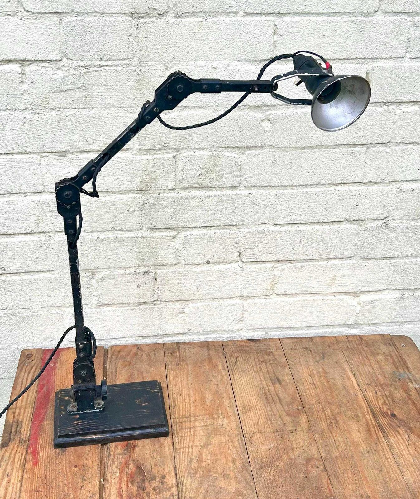 Air Ministry Navigator Lamp Avro Shackleton Desk Industrial Vintage Lamp Retro Anglepoise Antique Light Lighting Mancave Mid Century photo for sale