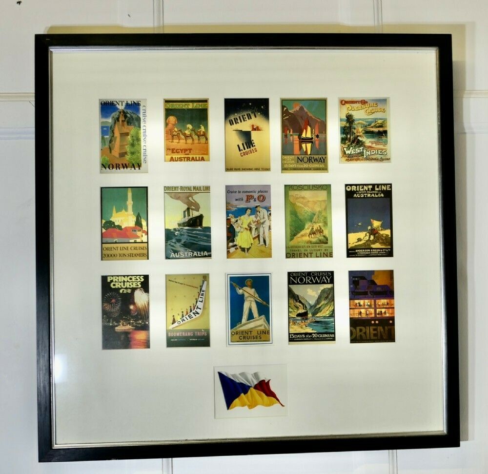 Travel Agent’s P&O Poster, Orient Cruse Lines Advertising