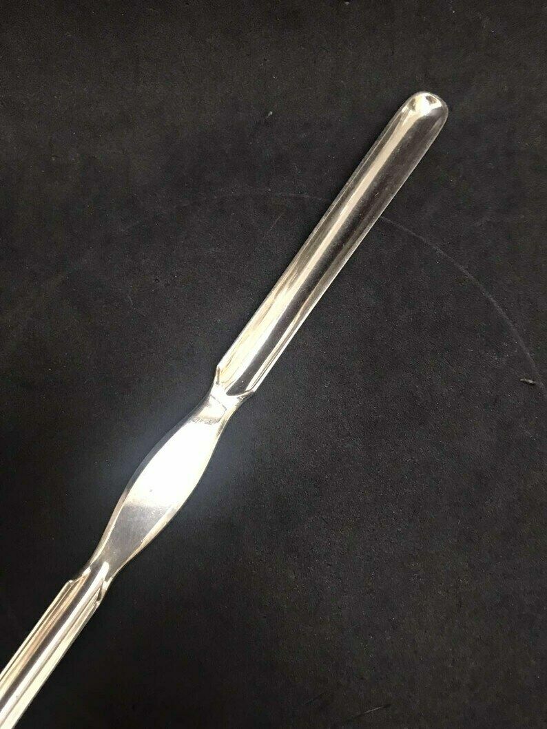 Victorian Marrow Scoop Antique English Flatware Serving Cutlery Marrow Spoon British Gift Collector Gift Collectable XIX William Hutton Sons photo furniture