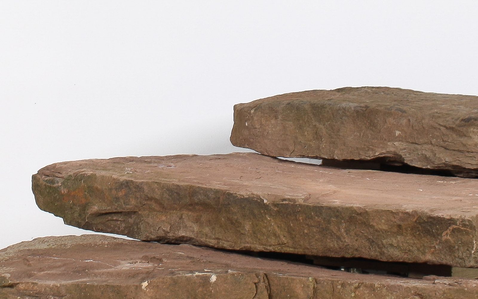 2295.0 Reclaimed Red Sandstone Garden Steps Monolith Garden Feature Or Stepping Stones photo