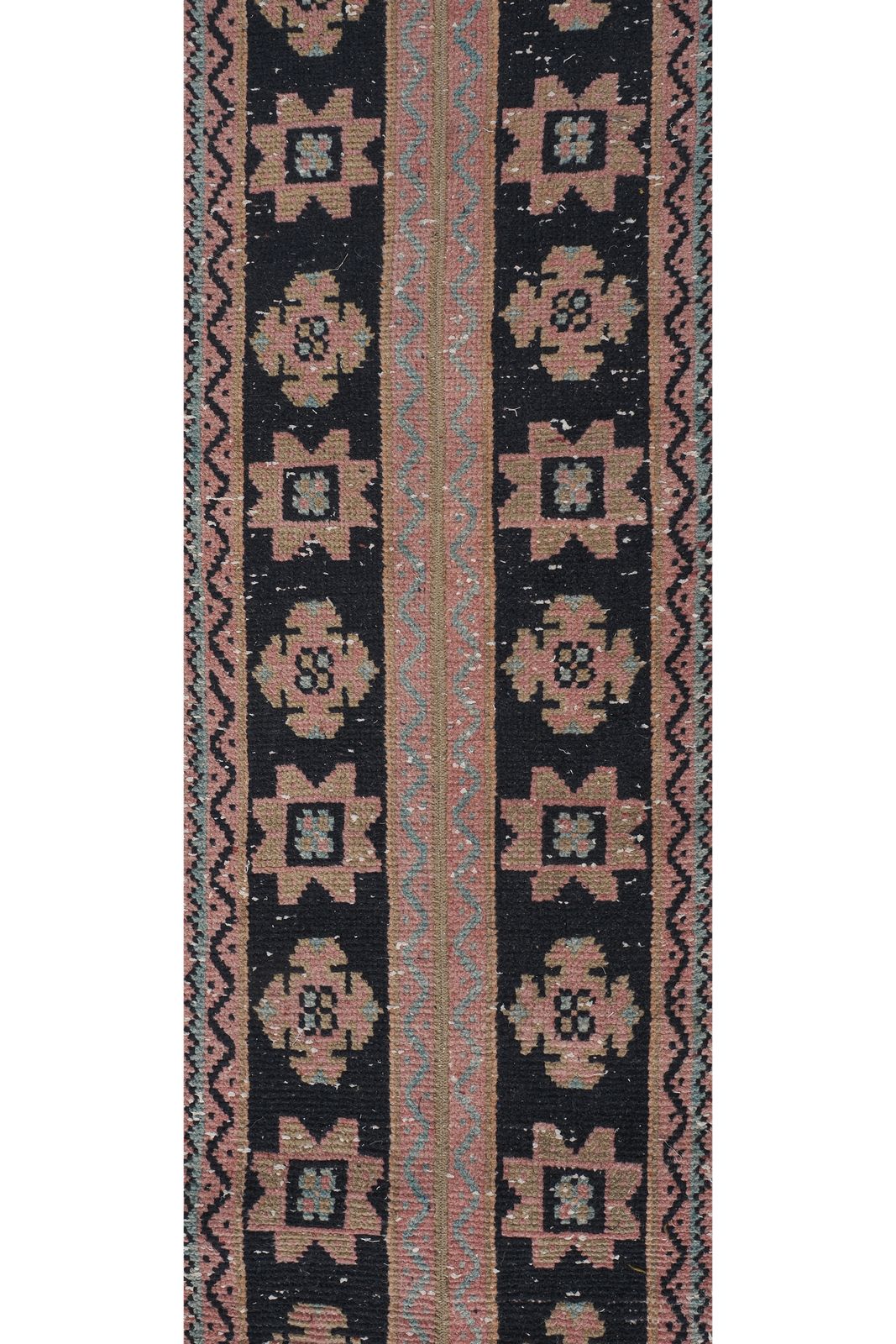1960s Hand Knotted Anatolian Karapinar Runner   Stair Carpet 1'7'' X 22'3'' photo Textiles