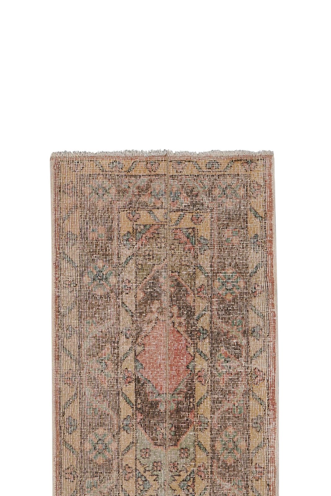 1960s Distressed Extra Long Turkish Runner Rug   Stair Rug 1'8'' X 24'' photo for sale