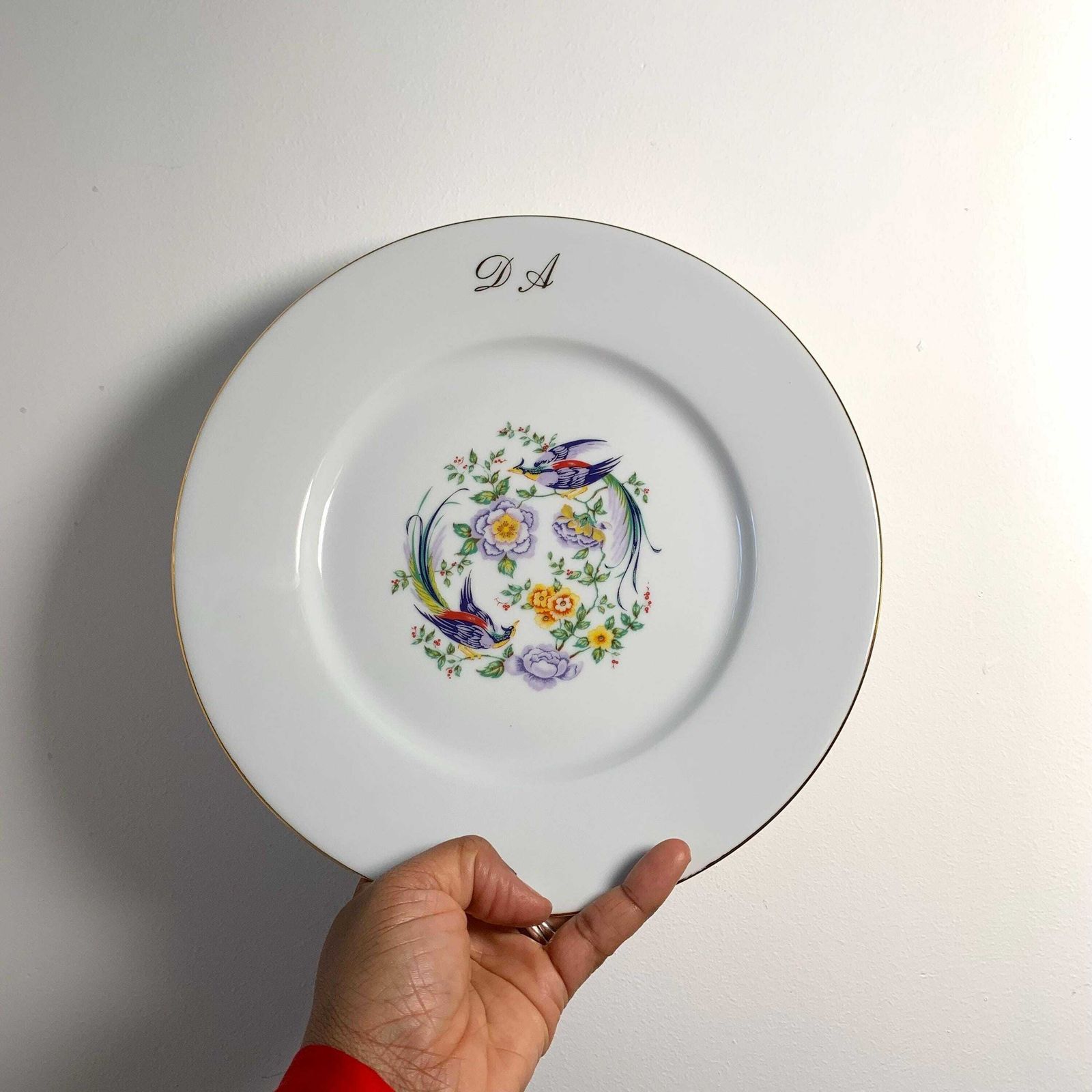 Limoges Bird Of Paradise Set|French Porcelaine Dinner Set|Limoges 4 Place Set photo buy