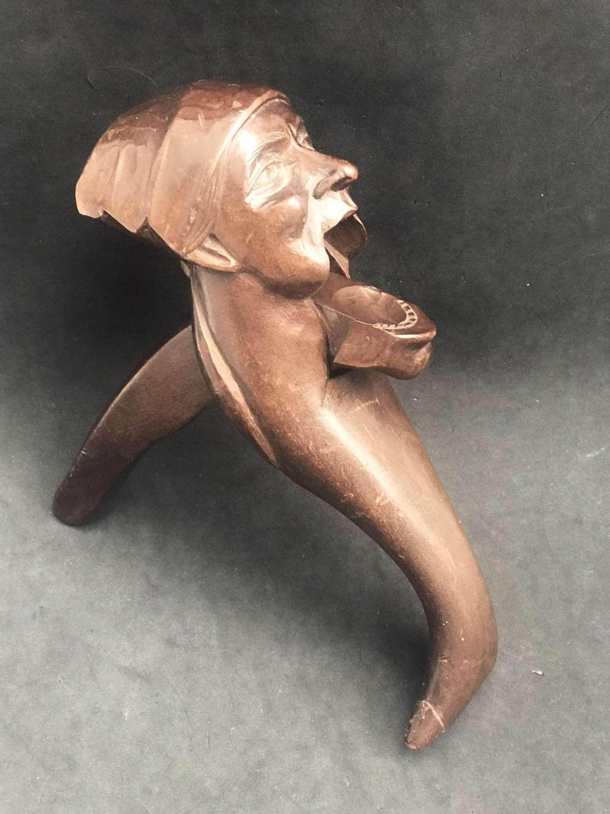 Nutcracker Hand Carved Figural Man German Walnut Wooden Collector Hostess Gift Holiday Appetizers Gift For Him Collection photo furniture