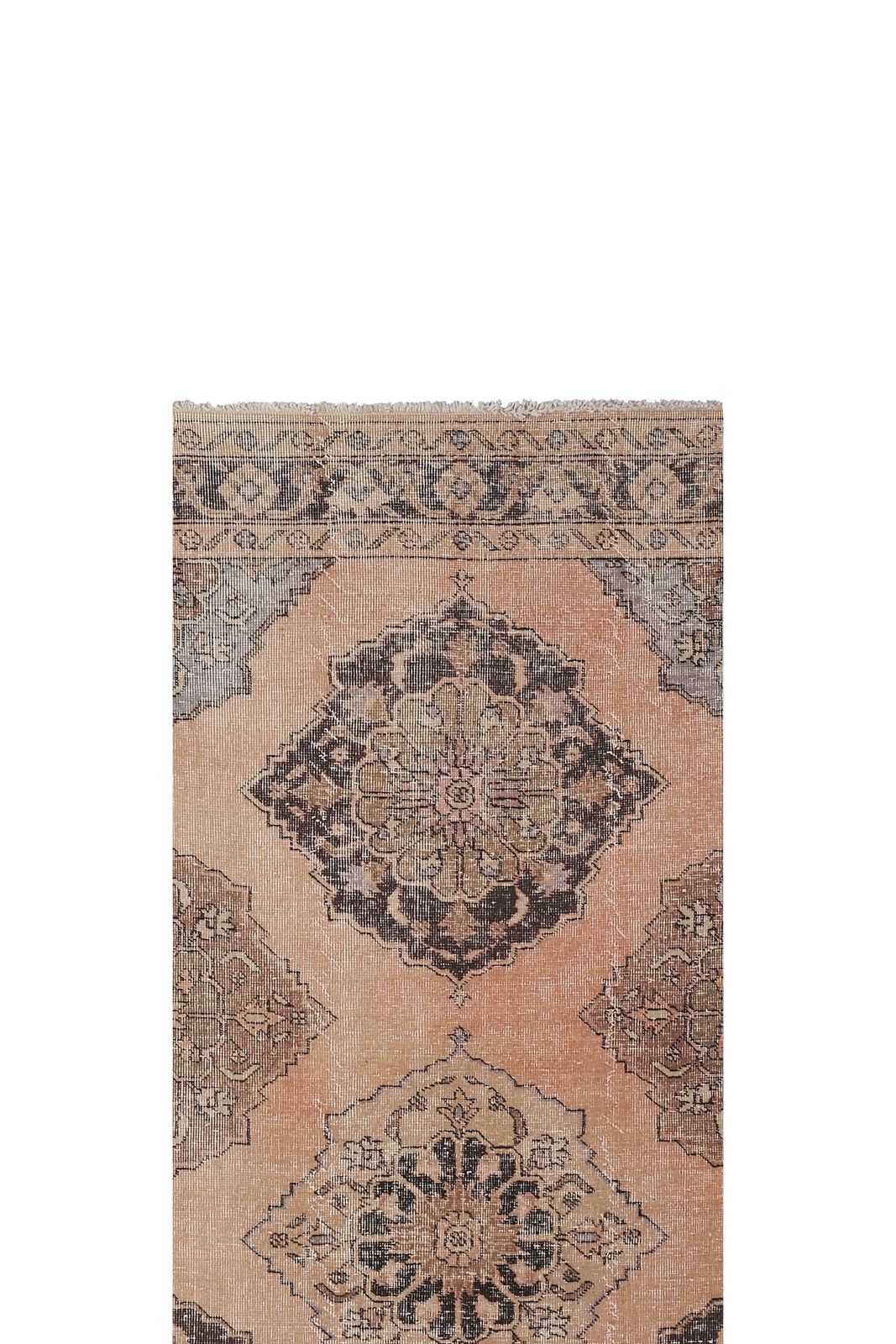 Vintage Turkish Oushak Handmade Runner 2'6'' X 23'7'' photo for sale