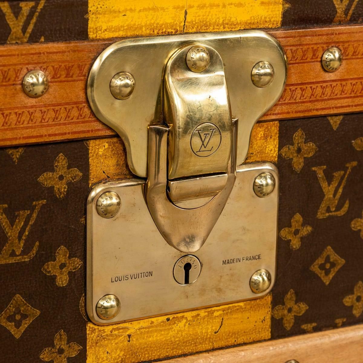 20th Century Louis Vuitton Courier Trunk In Monogram Canvas, France C.1930