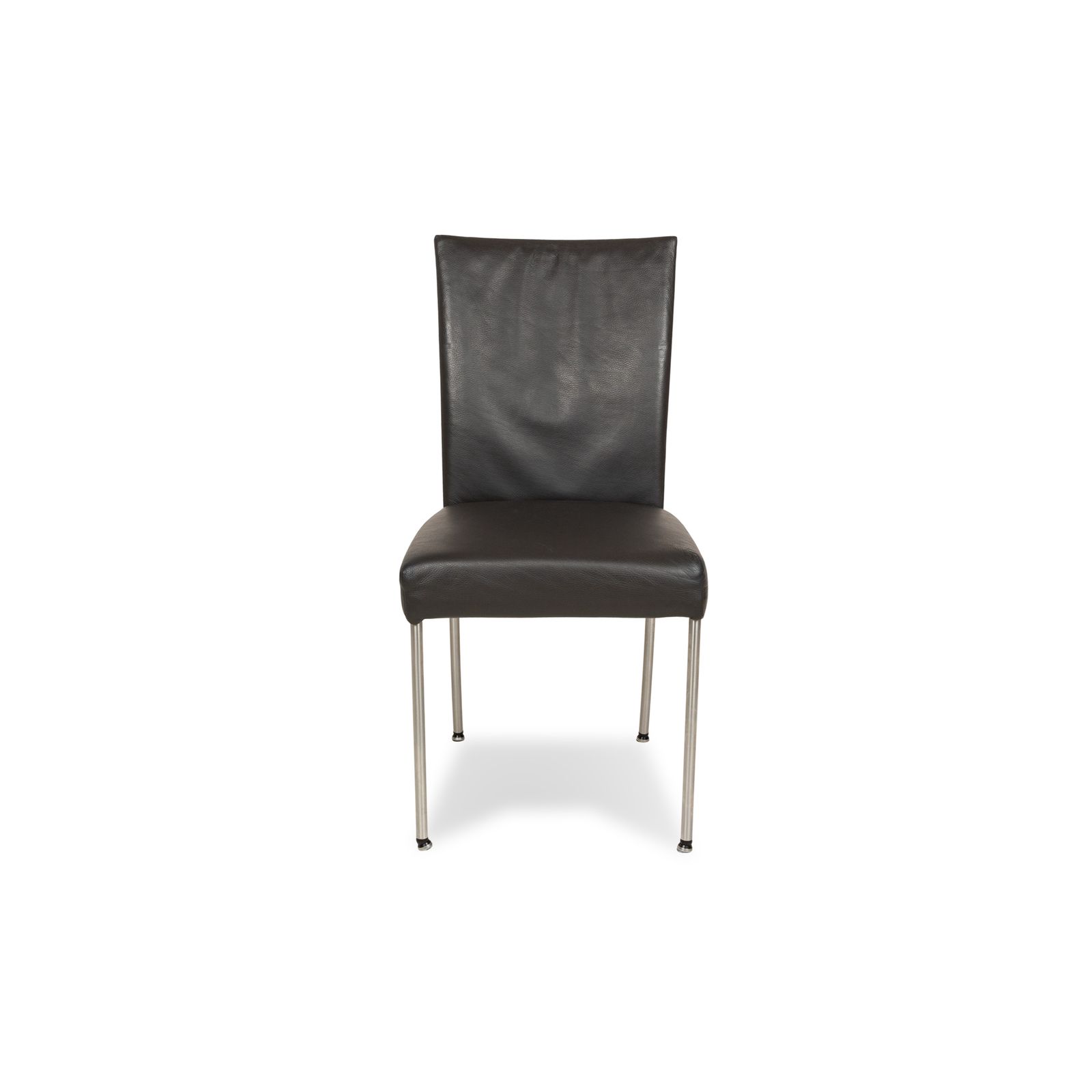 Set van 8 Bert Plantagie Jeanne Flex leren stoelen grijs eetkamer photo buy