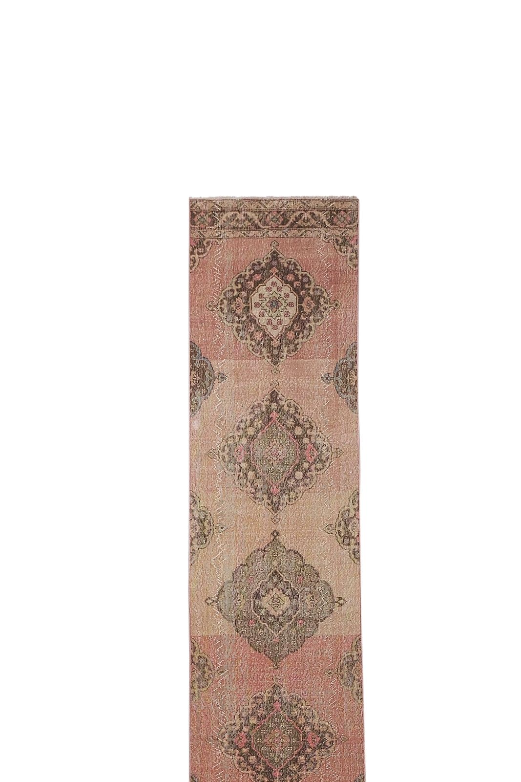 1960s Turkish Oushak Runner 2'6'' X 24'1'' photo furniture