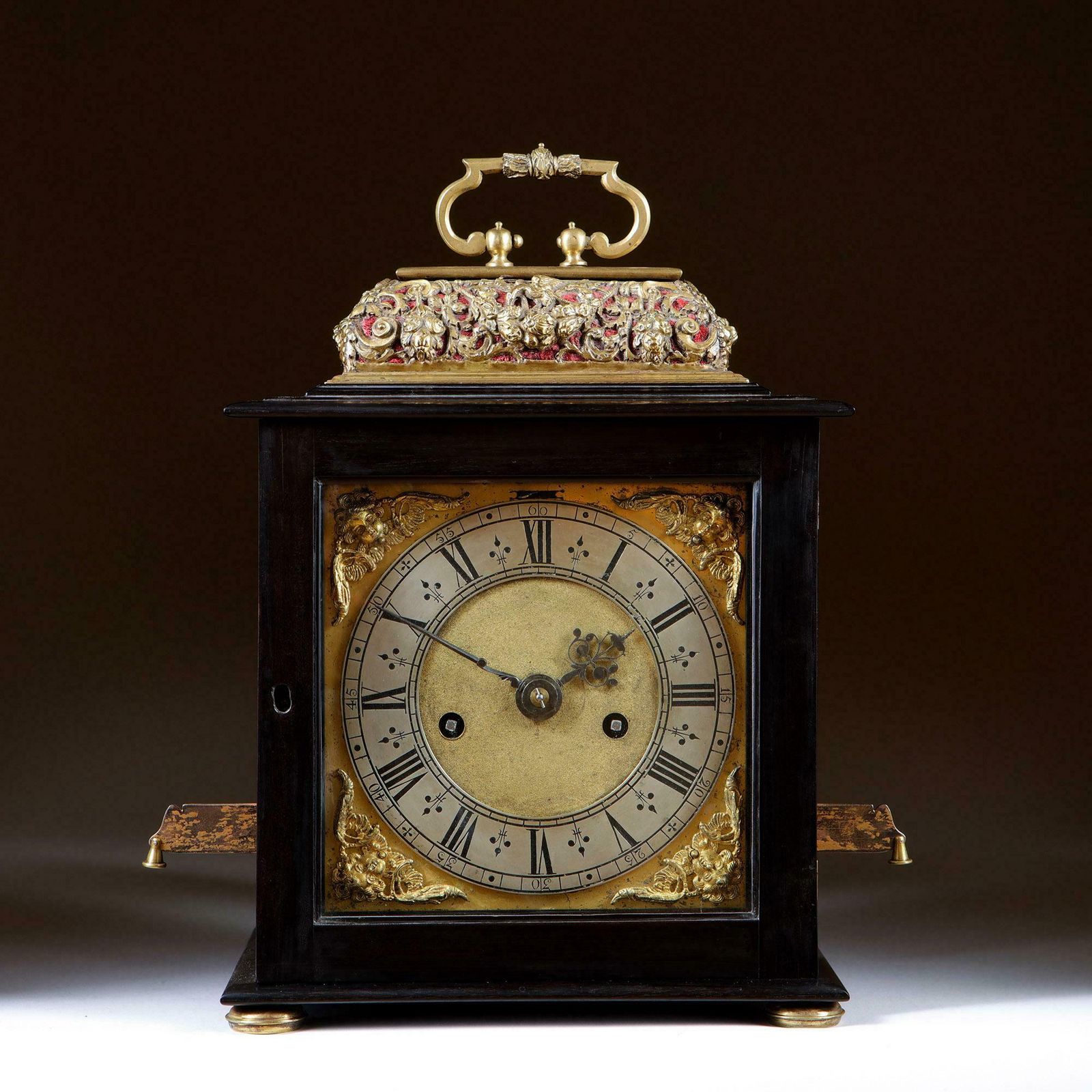 photo furniture A Rare And Important Charles II 17th Century Table Clock By Henry Jones
