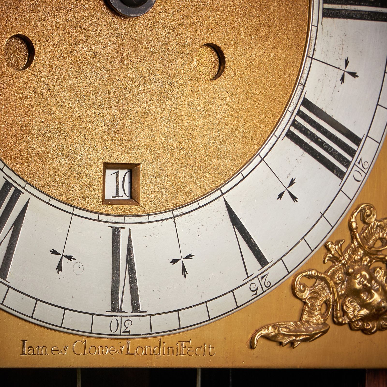 An Exceptional William And Mary 10 Inch Marquetry Longcase Clock By James Clowes, C. 1680 photo for sale