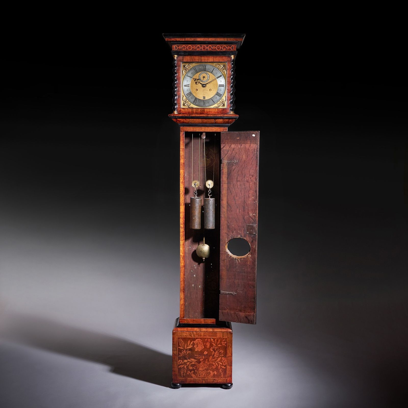 photo buy An Exceptional William And Mary 10 Inch Marquetry Longcase Clock By James Clowes, C. 1680