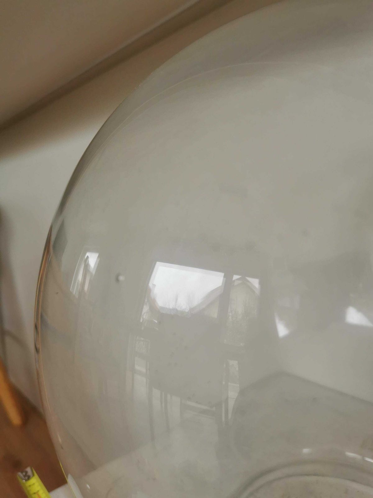 1 Of 10 Large 11,8" Clear Sphere Glass Bulb With Hole / Spare Part For Chandelier Lamp Light Lightning Accessories /Globe/ Original Vintage photo vinterior