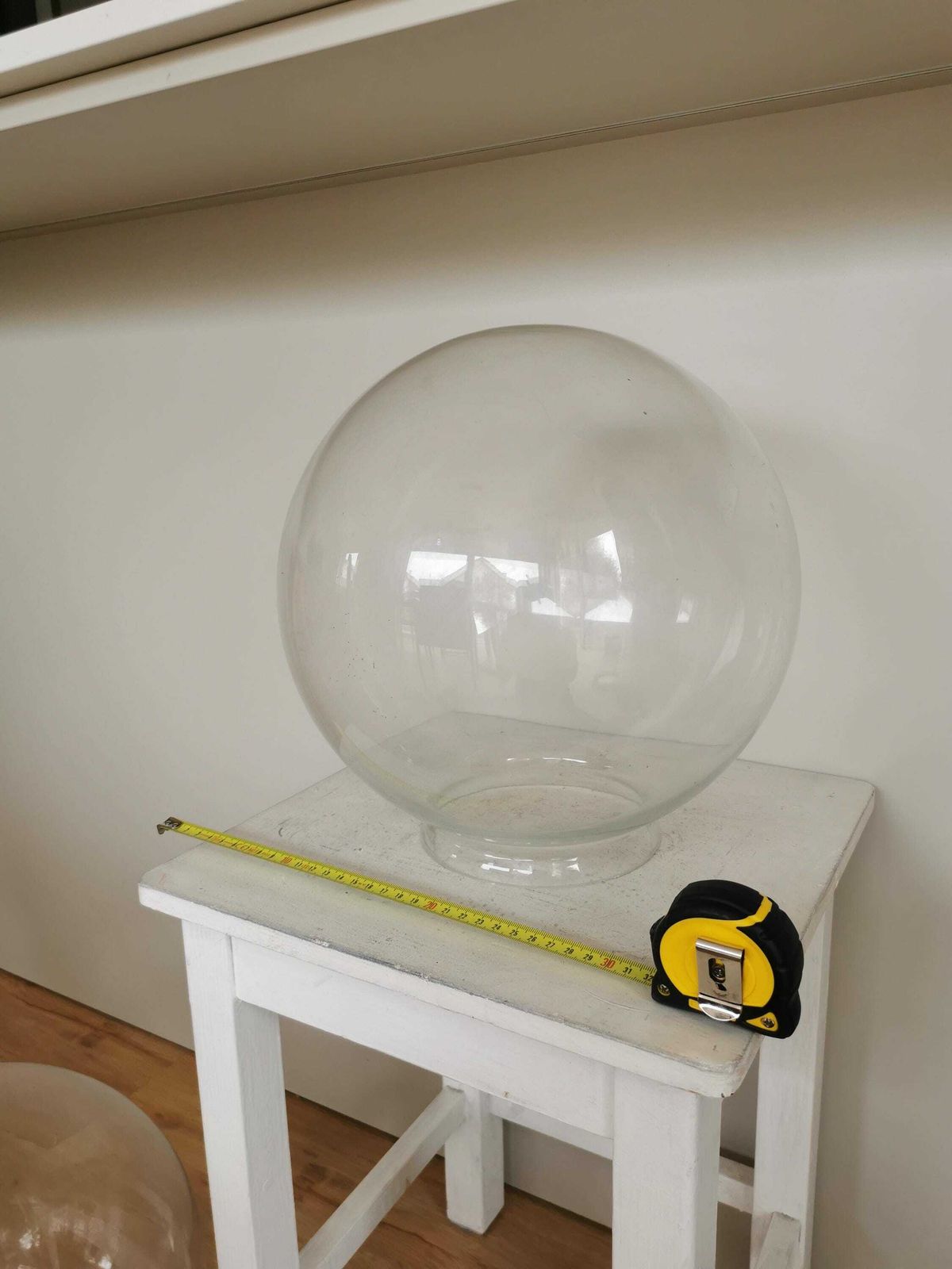 1 Of 10 Large 11,8" Clear Sphere Glass Bulb With Hole / Spare Part For Chandelier Lamp Light Lightning Accessories /Globe/ Original Vintage photo buy