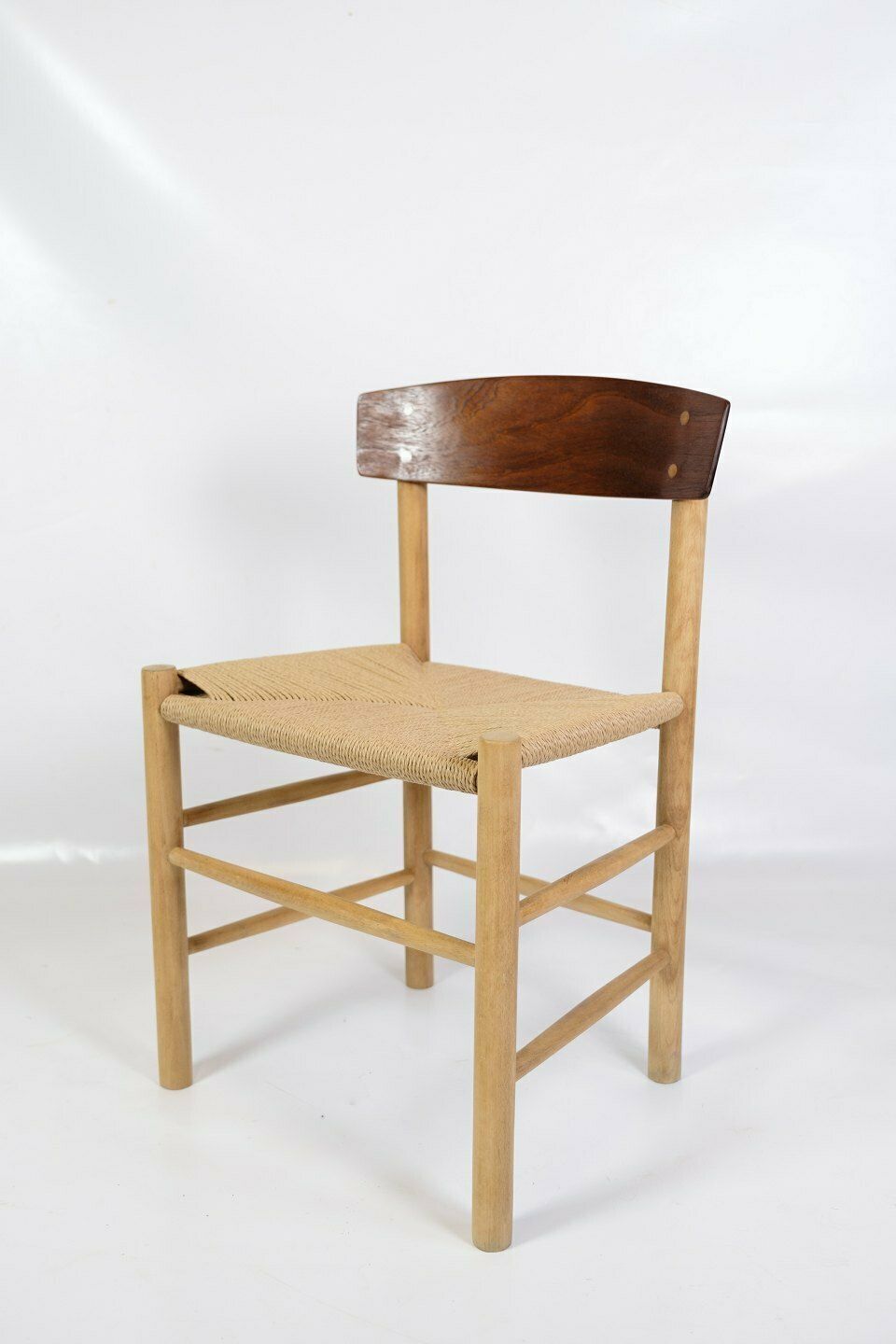 Set Of 6 Dining Chairs  "Folke Chair" Model J39 In Teak & Oak By Børge Mogensen For Fdb Furniture From 1950s photo Furniture