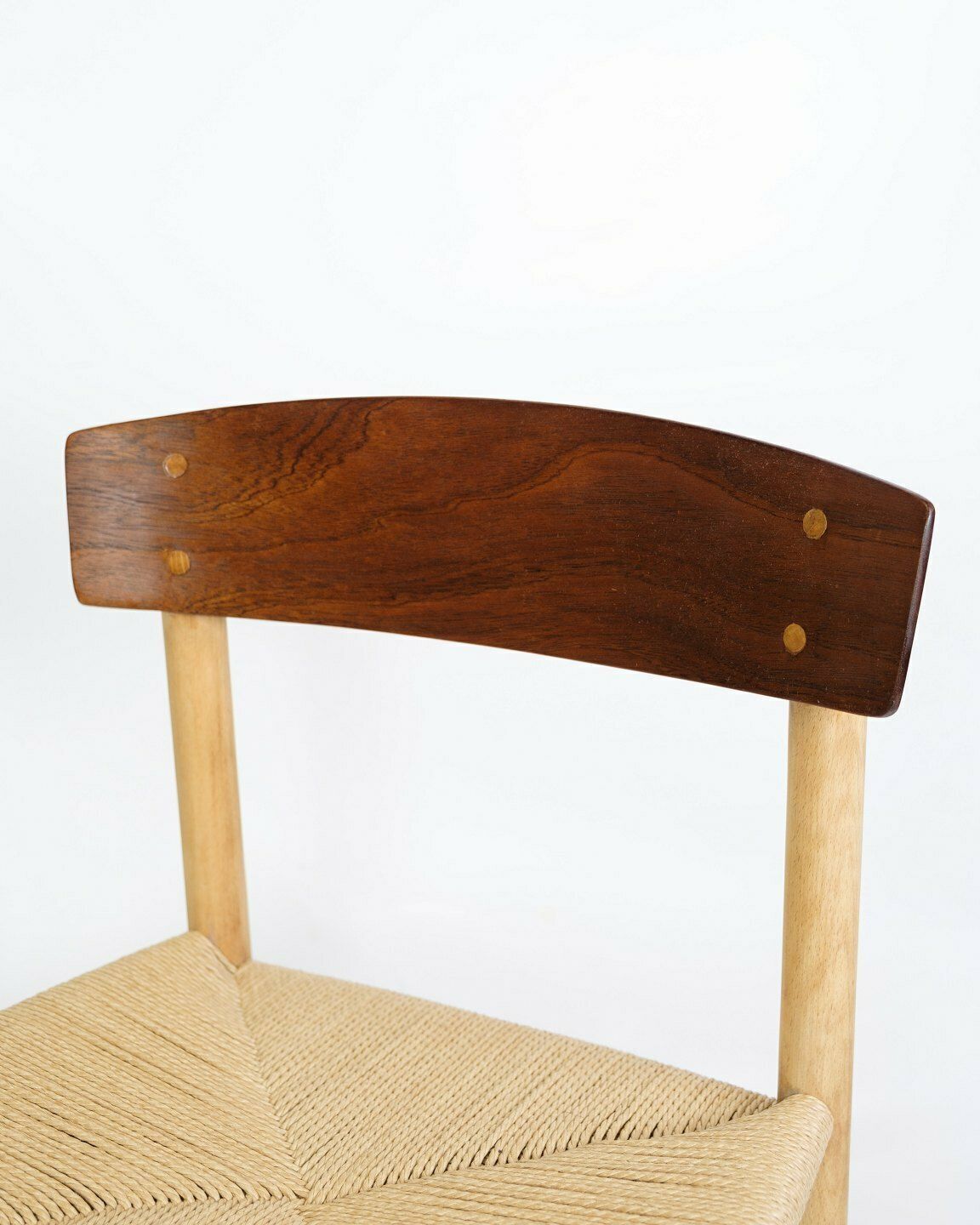 Set Of 6 Dining Chairs  "Folke Chair" Model J39 In Teak & Oak By Børge Mogensen For Fdb Furniture From 1950s photo 4465.0