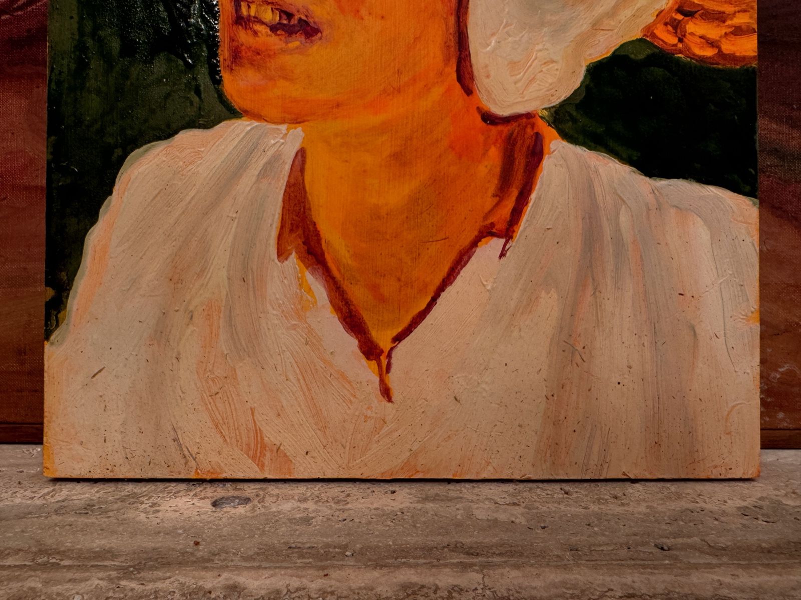 "Peasant Woman" Tempura Painting By Sigrid Holmwood photo vinterior