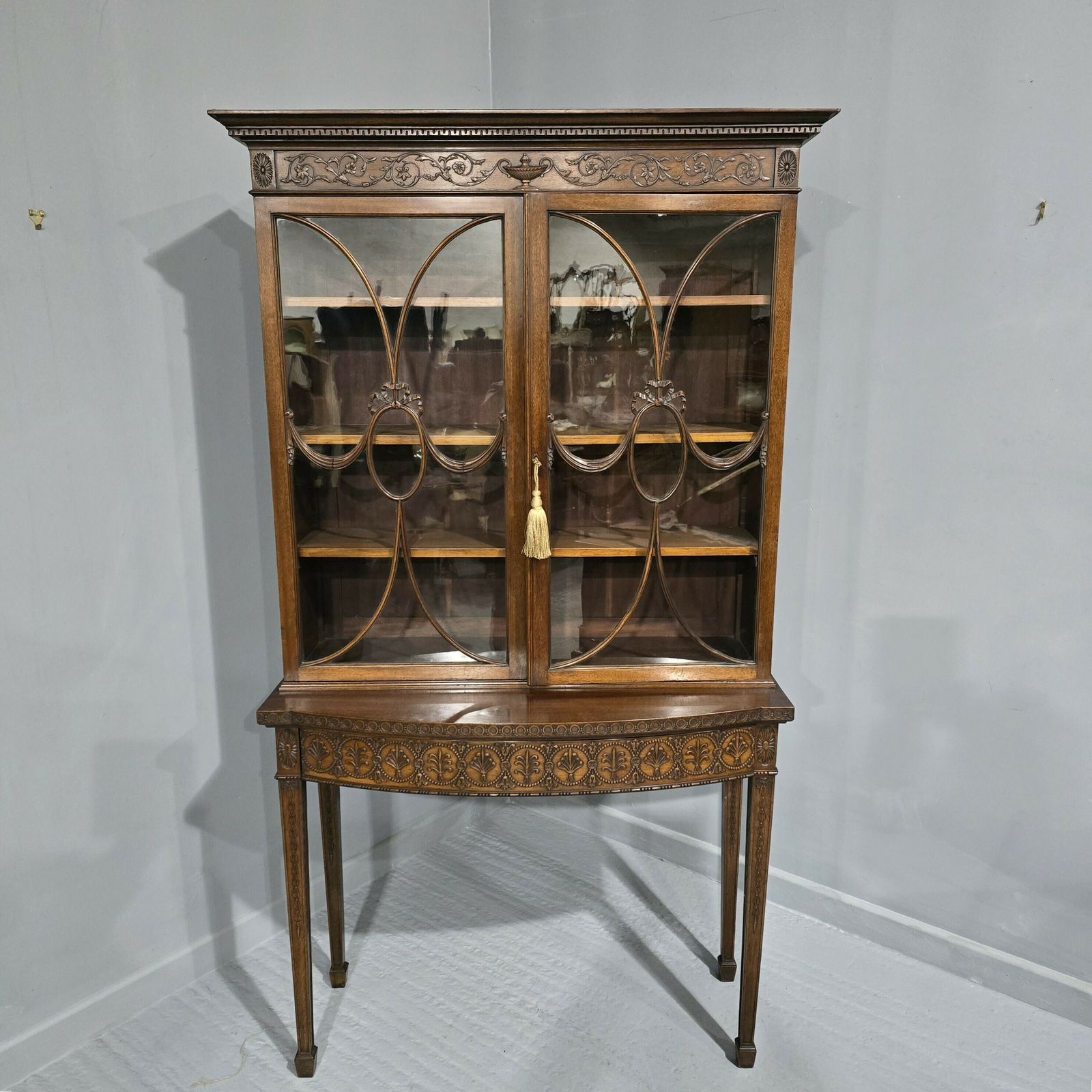 Top Quality Adams Mahogany Bookcase On Stand photo 1595.0