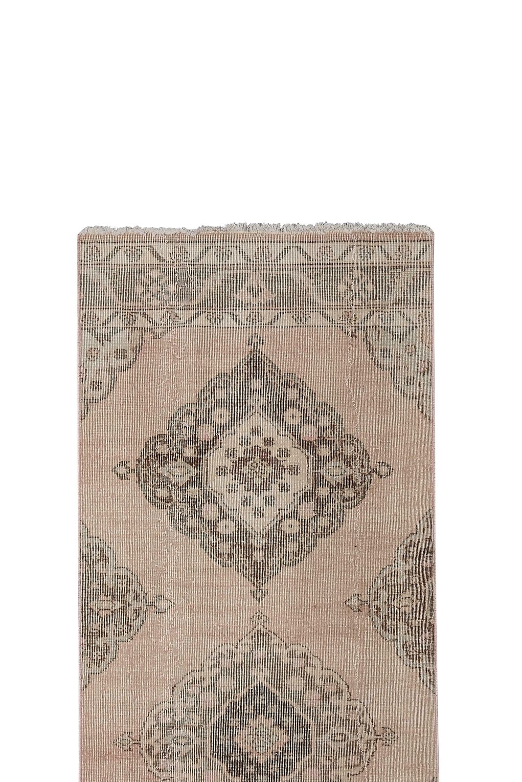 1960s Turkish Oushak Extra Long And Wide Runner   Stair Tread 2'8'' X 24'' photo Textiles