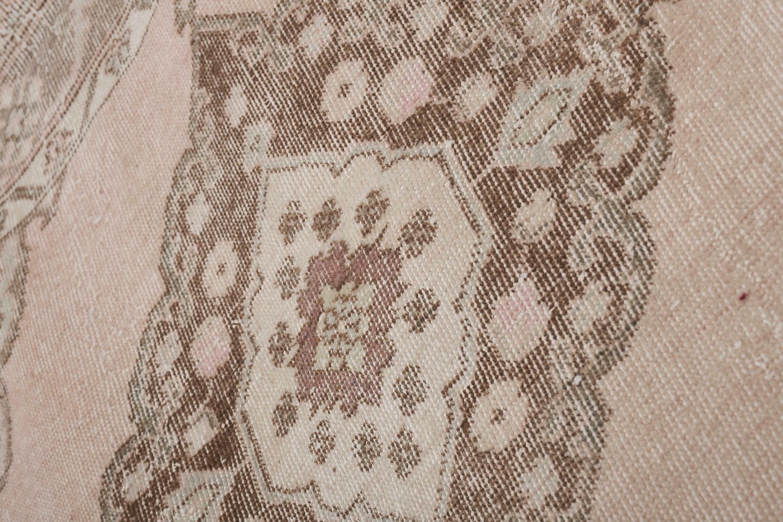 1960s Turkish Oushak Extra Long And Wide Runner   Stair Tread 2'8'' X 24'' photo vintage