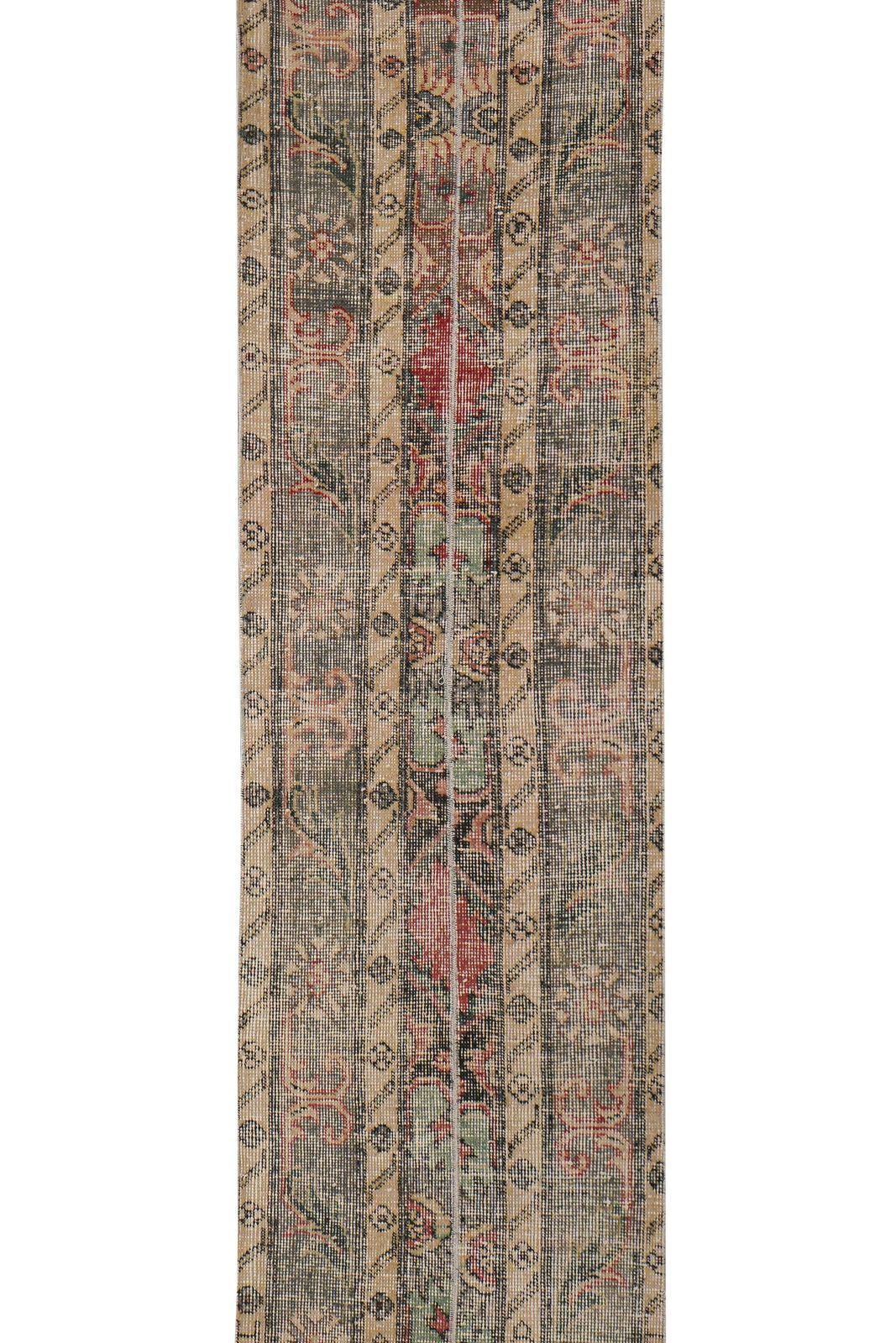 1960s Distressed Extra Long Turkish Runner Rug   Stair Rug 1'7'' X 23'4'' photo for sale