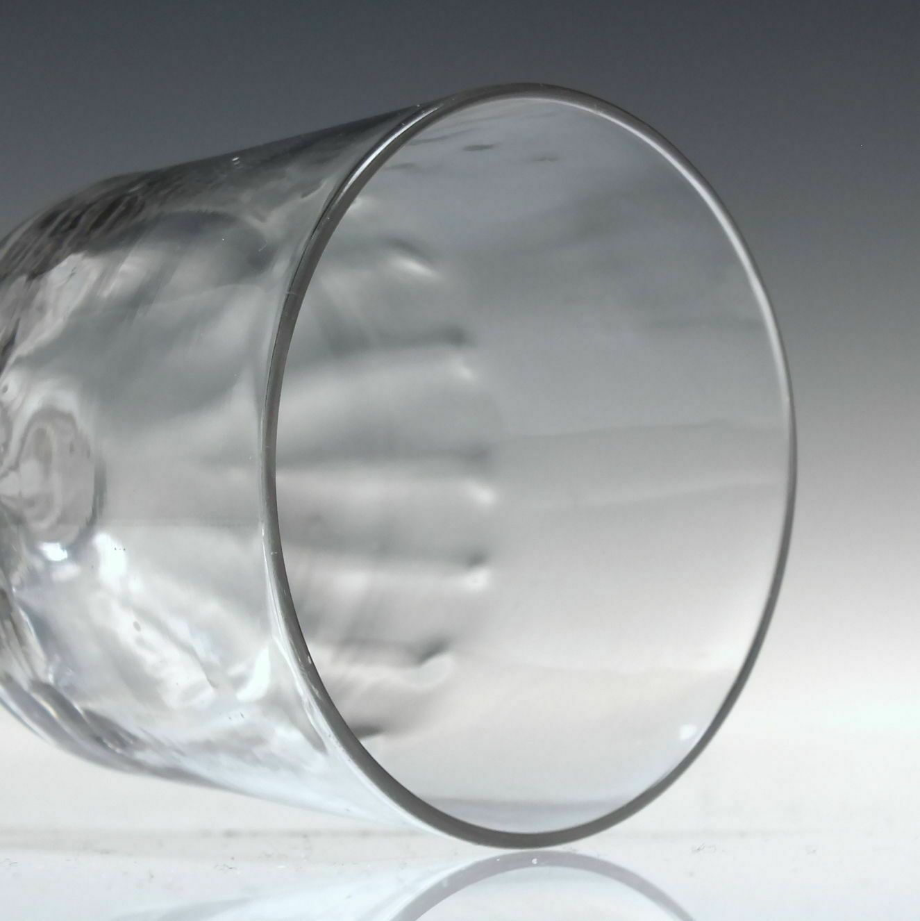 18th Century Opaque Twist Short Wine Glass C1760 photo for sale
