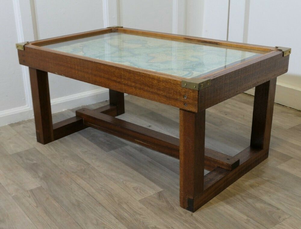 1960s Jansen Campaign Style Coffee Table photo buy