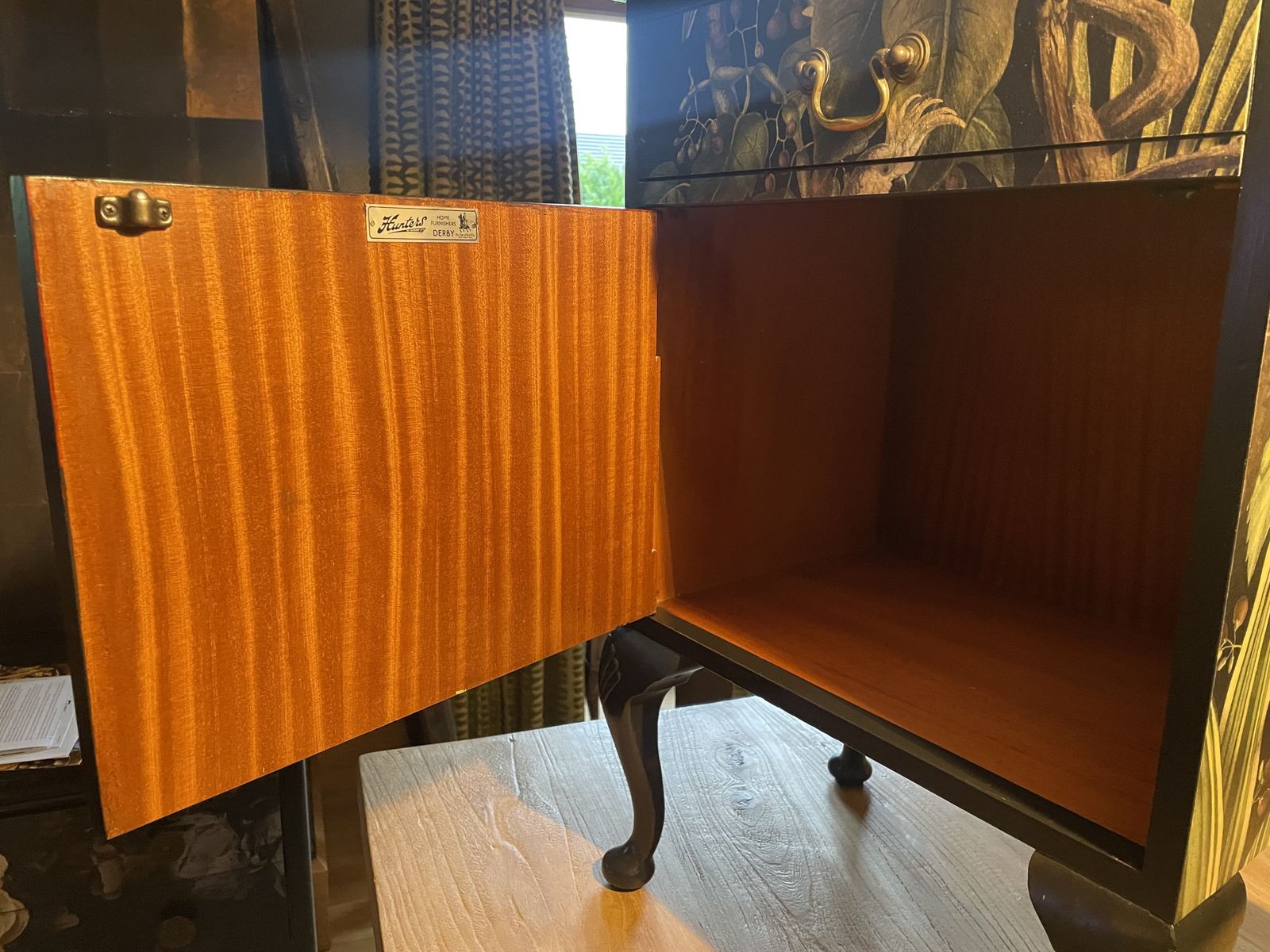 Upcycled Cabinet In Mind The Gap Paper photo for sale