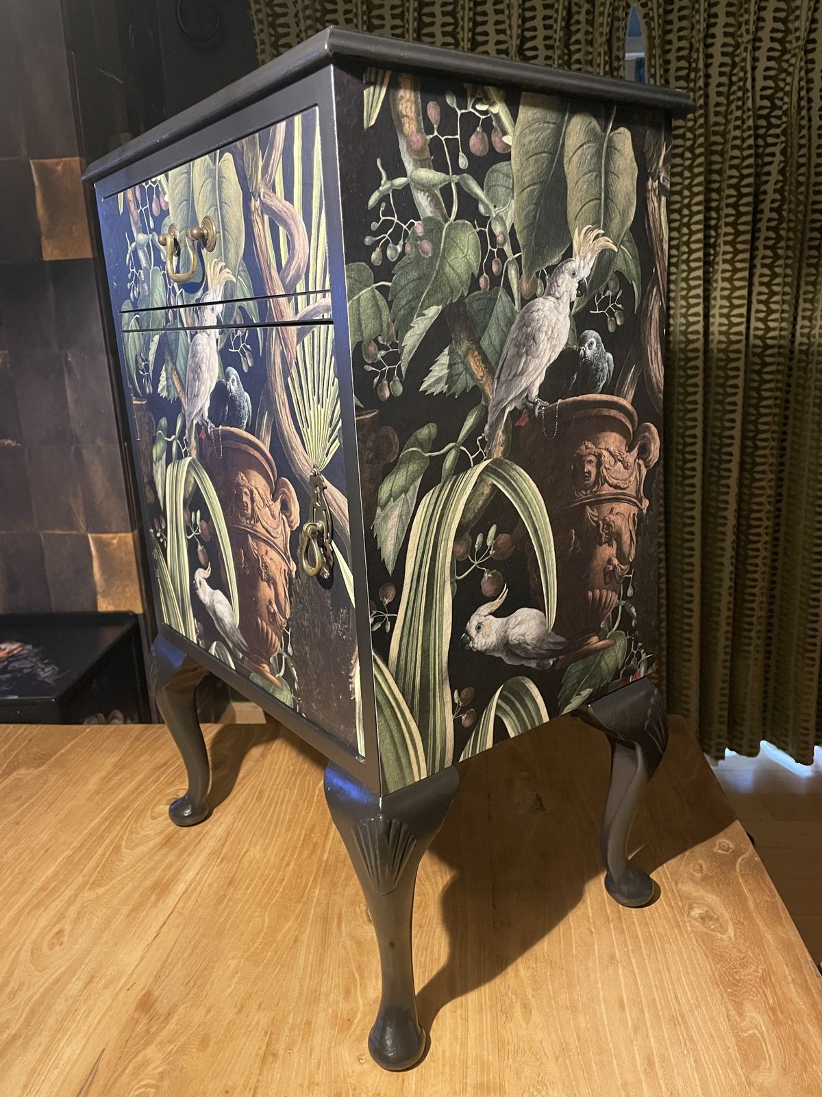 Upcycled Cabinet In Mind The Gap Paper photo 250.0