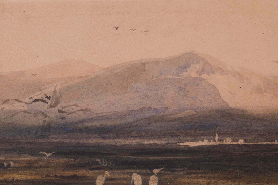 Volgeling Van Edward Lear En David Roberts – Topografisch Aquarel photo Kunst